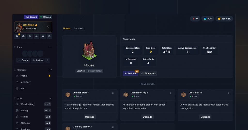IdleMMO v0.64 - Houses and Villages